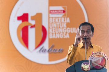 Hadiri HUT ke-11 Hanura, Presiden titipkan harapan politik santun