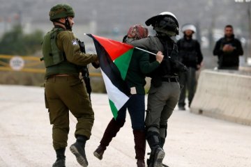 Perempuan Palestina berada di garis depan protes anti-Israel