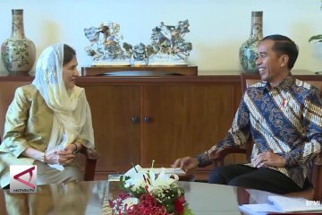 Presiden Jokowi Terima Kunjungan Ibu Negara Afghanistan