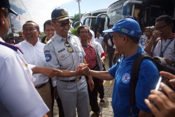 Kemenhub dan Jasa Raharja lepas peserta mudik Natal-Tahun Baru gratis