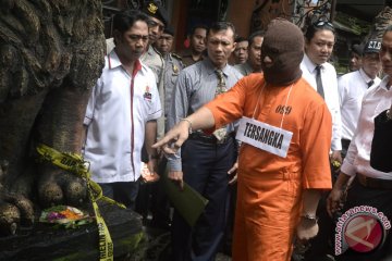 Rekonstruksi Narkoba Mantan Anggota Dewan