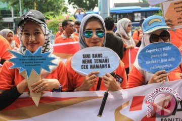 KPU Makassar sosialisasi di "Car Free Day" Losari
