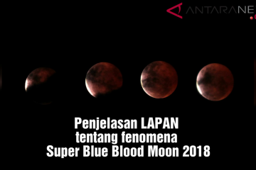 Penjelasan LAPAN tentang fenomena Super Blue Blood Moon 2018