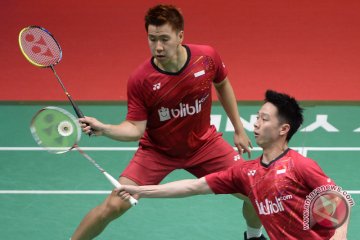 Marcus/Kevin sukses cetak hat-trick gelar India Terbuka