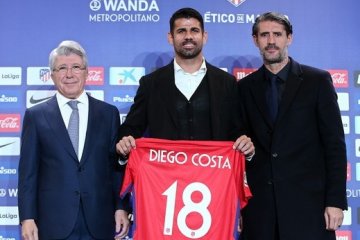 Costa minta Griezmann tetap bersamanya di Atletico Madrid