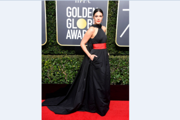 Deretan selebriti berbaju hitam di gelaran karpet merah Golden Globe 2018