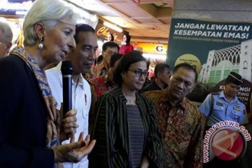 Jokowi ajak Lagarde "blusukan" ke Pasar Tanah Abang