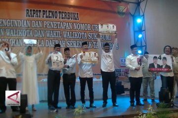 KPU Kota Sukabumi tetapkan nomor urut calon kepala daerah