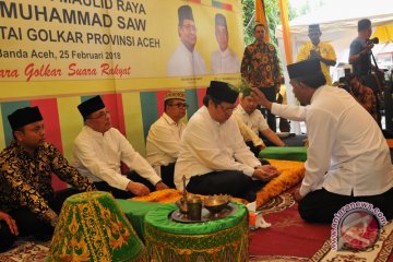 Ketum partai Golkar hadiri maulid di Aceh