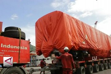 Kereta api bandara Sumbar tiba di pelabuhan