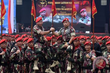 Upacara penyerahan satuan Kopassus