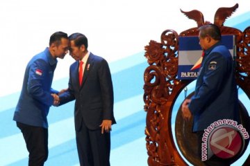 Presiden Jokowi hadiri Rapimnas Partai Demokrat di Sentul
