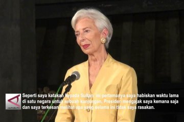 Christine Lagarde bertemu Sultan Hamengkubuwo X
