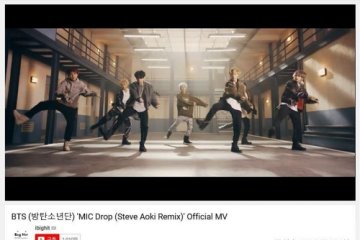 "Mic Drop" versi remix BTS ditonton lebih dari 200 juta kali