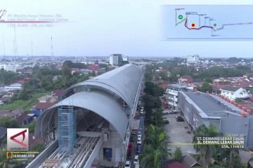 Uji coba perdana LRT Palembang dipastikan April