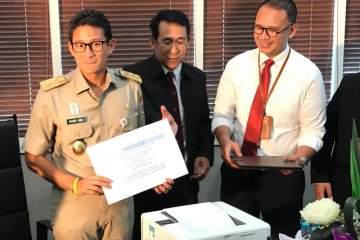 Sandiaga laporkan SPT 2017 menggunakan e-filling