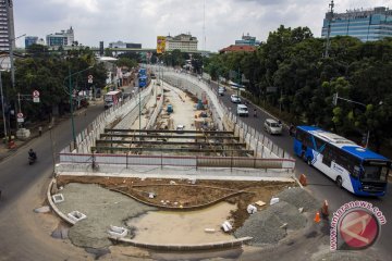 Progres pembangunan underpass Mampang