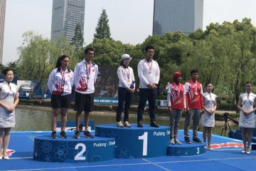 Indonesia raih perunggu kejuaraan dunia panahan di Shanghai