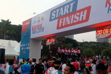 Ibu Iriana Jokowi lepas lomba lari Kartini Run 2018