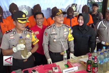 Polres Madiun sita narkotika sabu sabu dan Miras