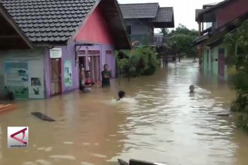 Sungai Barito meluap, Muara Teweh terendam banjir