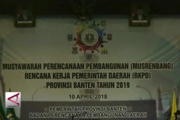 Pemprov Banten fokuskan tiga target utama RPJMD 2019