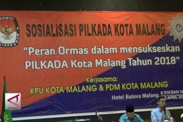 KPU Kota Malang Sosialisasikan Pilkada Damai ke Ormas