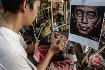 Batik bergambar Presiden Joko Widodo