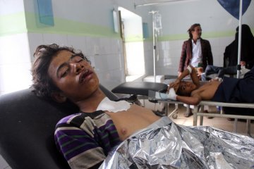 Puluhan tewas akibat serangan udara di Yaman