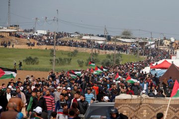 Bentrokan lukai 12 orang Palestina di dekat perbatasan Israel-Gaza