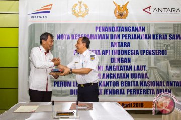 Kerjasama PT KAI dengan ANTARA