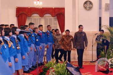 Presiden menerima siswa Taruna Nusantara