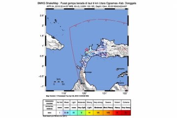 Donggala diguncang gempa 4,5 SR