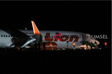 Pesawat Lion Air Tergelincir