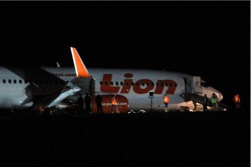 Pesawat Lion Air Tergelincir