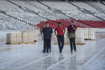 Persiapan pembukaan Asian Games 2018