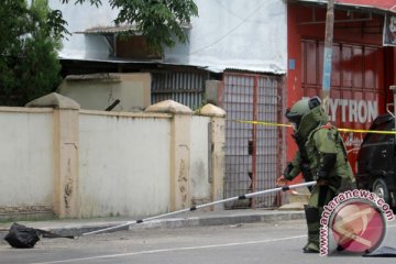 Brimob amankan tas mencurigakan dekat pos polisi Gorontalo