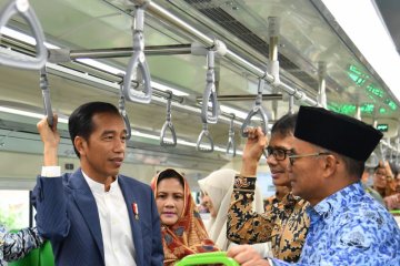 Kereta bandara ketiga di Indonesia diresmikan Presiden