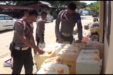 7 Hari Polres Muna sita 7 ton Miras Tradisional