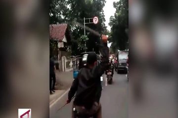 Polisi Buru Pelaku Video Viral Gank Motor