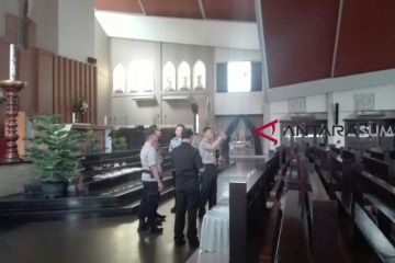 Kapolda Sumsel pantau Gereja Katolik Santo Yoseph