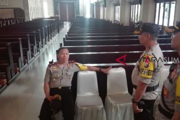 Kapolda Sumsel pantau Gereja Katolik Santo Yoseph