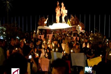 Aksi Seribu Lilin di Kota Pekanbaru