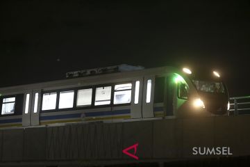 Uji Coba Perdana LRT Palembang