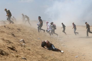 109 pemrotes Palestina cedera akibat tembakan Israel di jalur Gaza