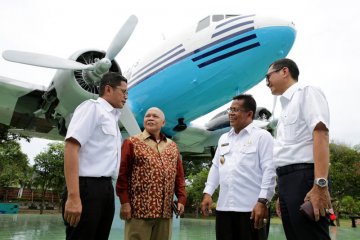 Pemugaran monumen pesawat pertama Indonesia