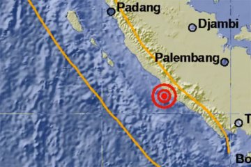 Gempa 5,4 skala Richter di dekat Seluma Bengkulu