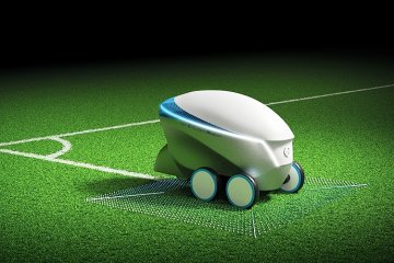 Nissan pamer robot penggambar lapangan di final Liga Champions