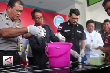 BNNP Jateng musnahkan sabu senilai rp 3,2 miliar