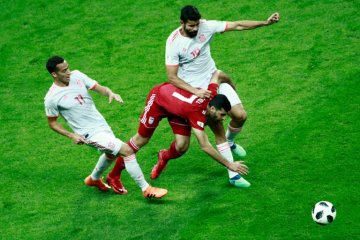 Iran vs Spanyol masih skor kacamata hingga waktu jeda